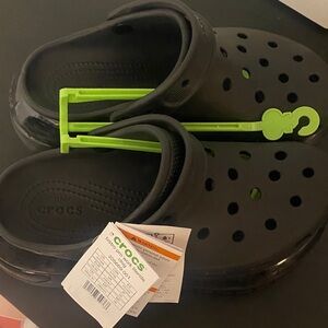 CROCS Black Platform Clogs